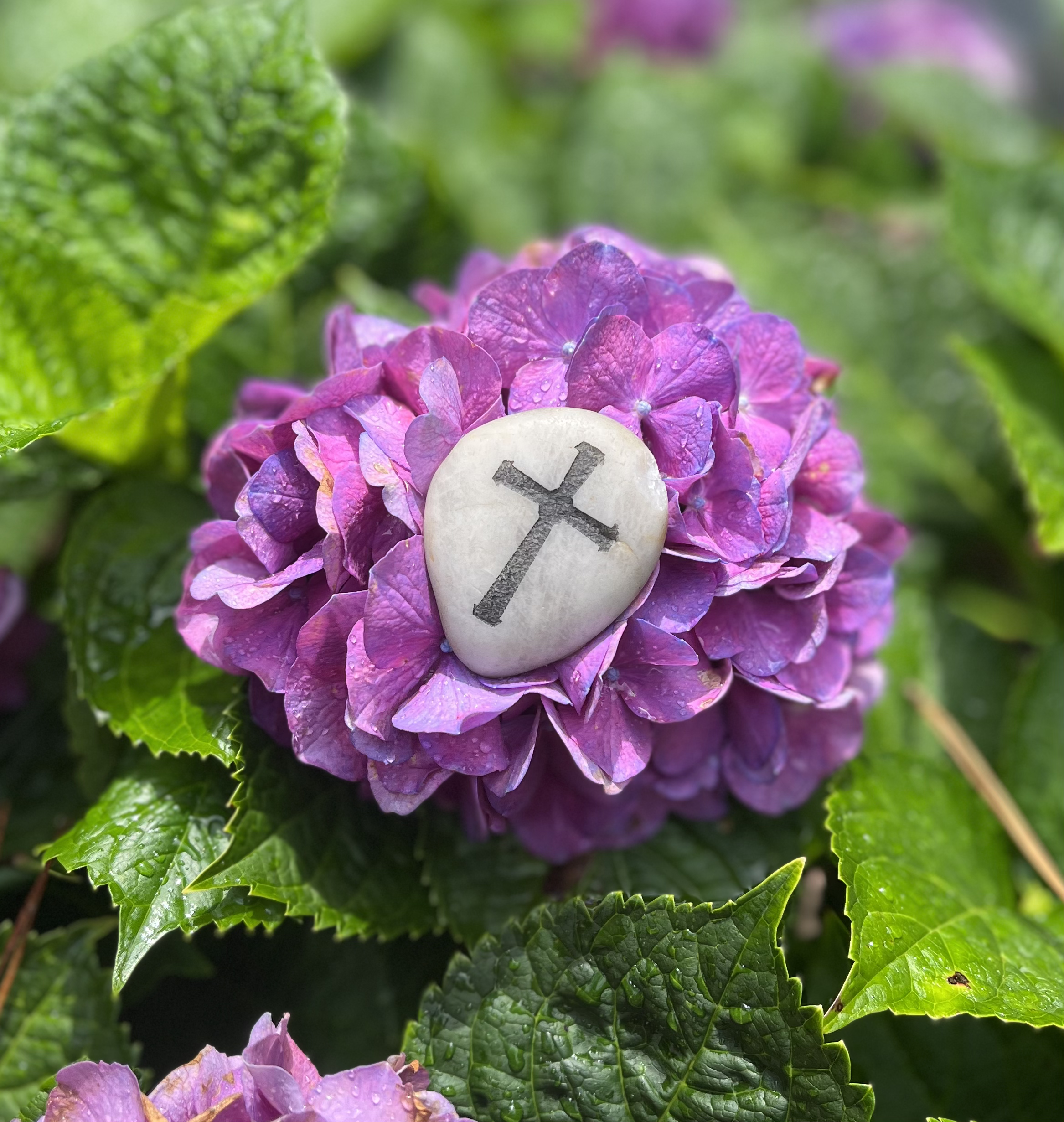 Stone with a cross