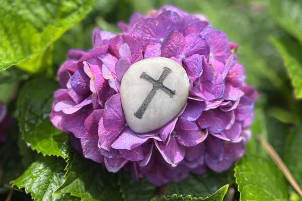 Stone with a cross