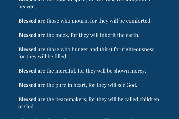 The Beatitudes