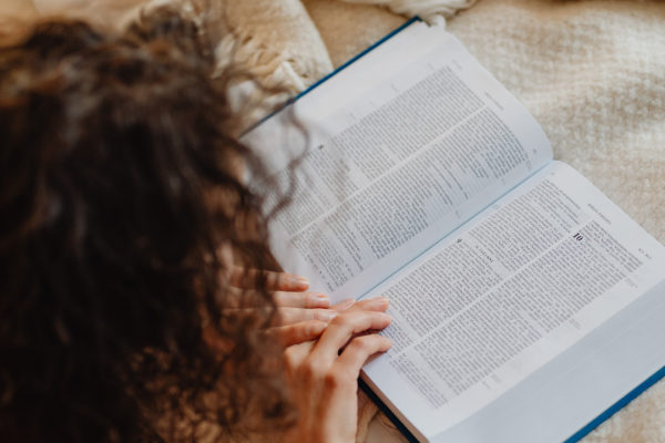 Woman Reading the Bible