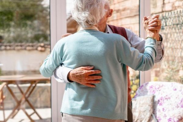 older couple dancing