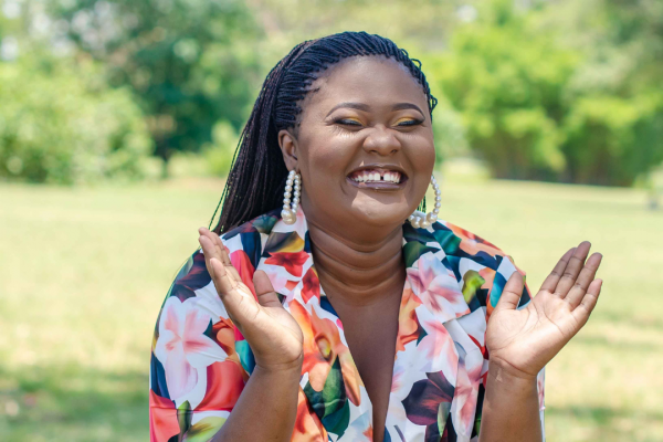 woman clapping